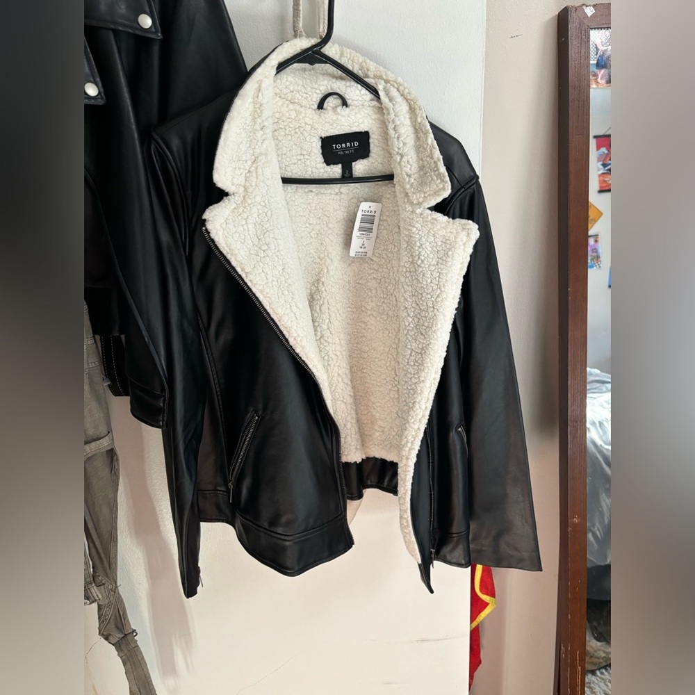Faux Leather Black Jacket